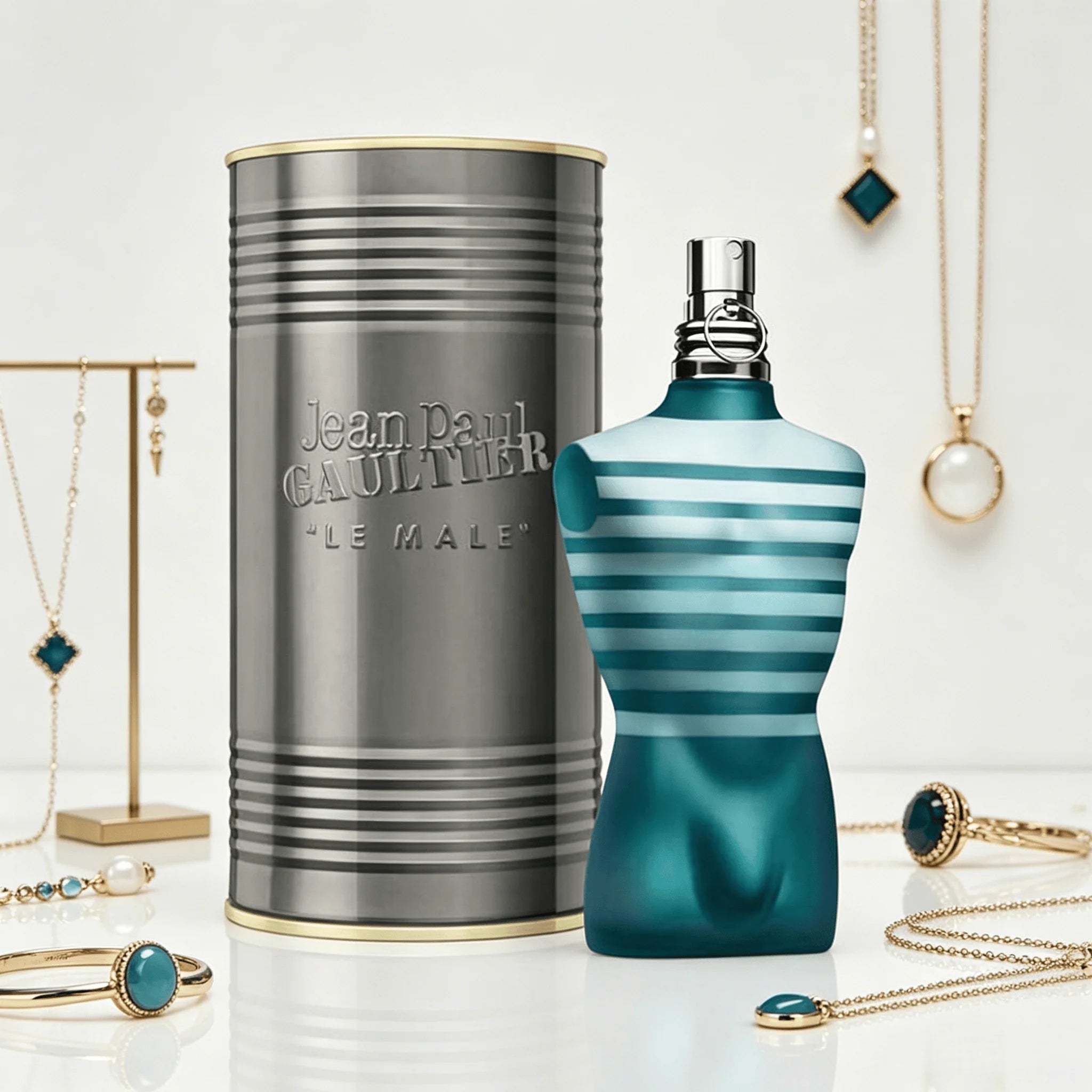 Jean Paul Gaultier Le Male Le Parfum EDP Intense 125ML Perfume For Men Deep Warm Vanilla Cardamom Woody Oriental Aroma Long Lasting Unique Matte Black Torso Shaped Bottle With Gold Cap Complete Brown Cylinder Box Dating Club
