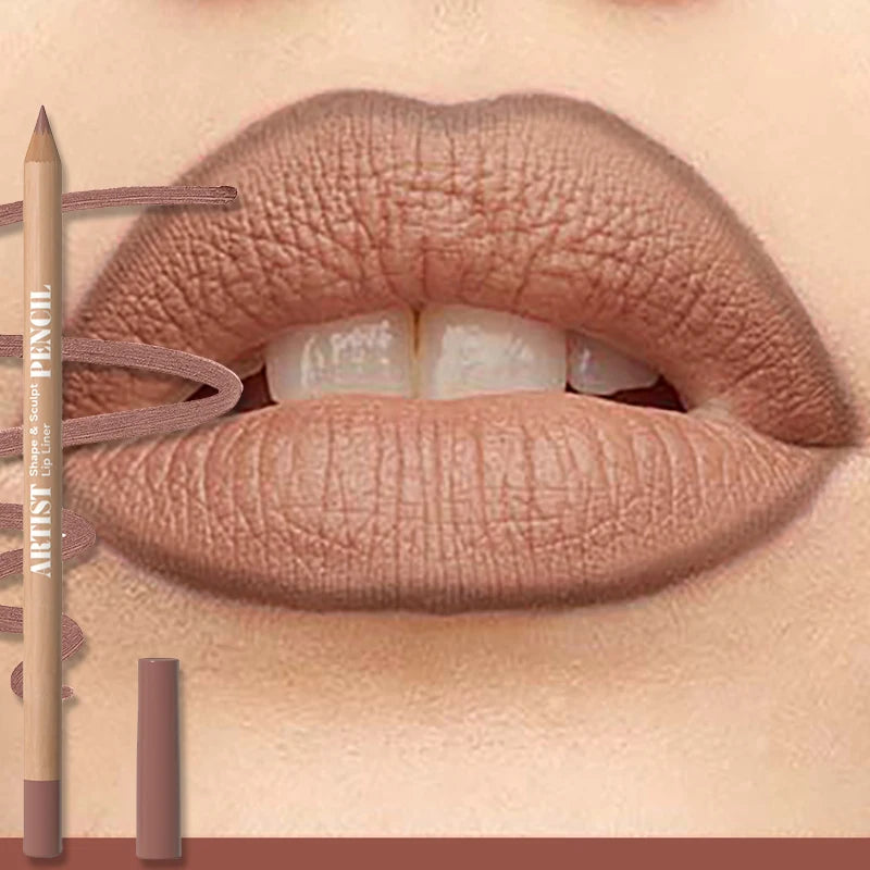 18 Color Face Secret Artist Shape Sculpt Lip Liner Pencil  Weightless Precise Liner with Super Soft Blendable Texture Matte Soft