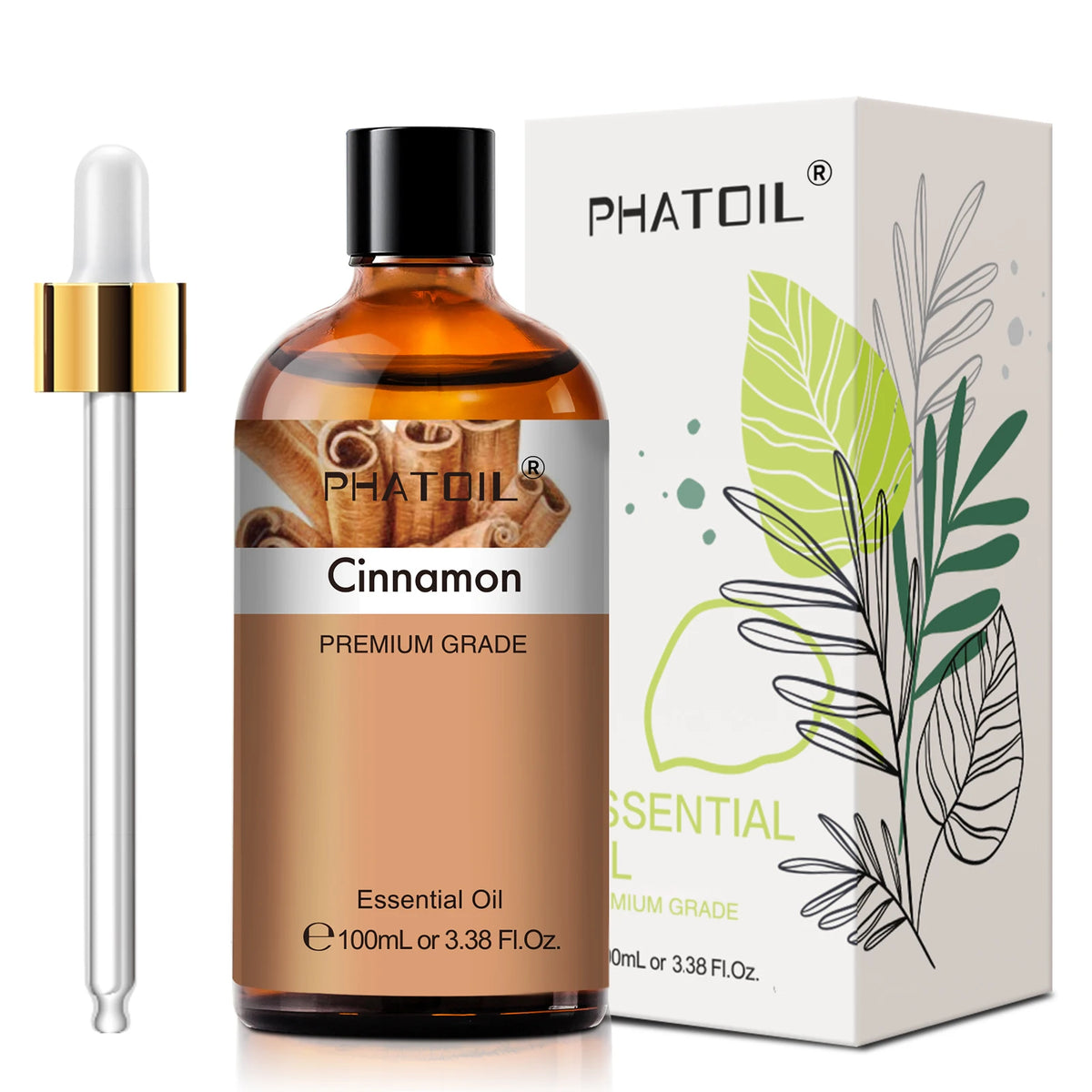 PHATOIL 100ml Premium Essential Oil Sandalwood Lavender Eucalyptus Peppermint Lemongrass Vanilla Aromatherapy Essential Oils