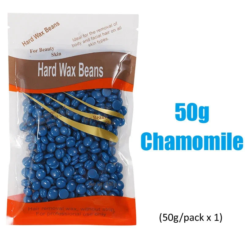 50g/200g/500g Hard Wax Beans for Hair Removal Body European Brazilian Pearl for Wax Warmer Waxing Beans for Wax Heater Machine