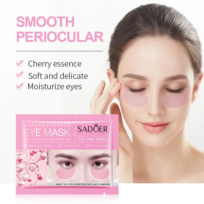 10 Pairs SADOER Crystal Collagen Eye Mask Anti Wrinkle Dark Circles Removal Eyes Bags Moisturizing Eye Patches Skin Care