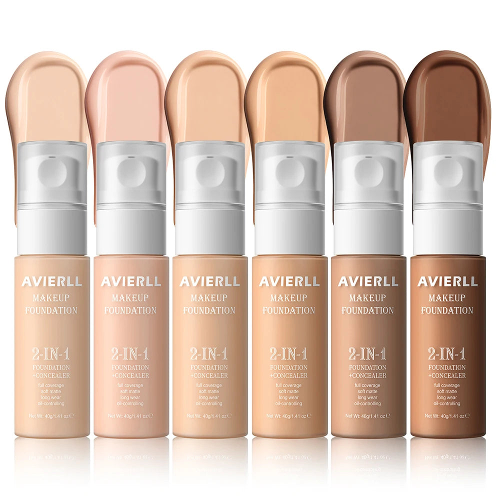 Moisturizing foundation, concealer, waterproof face makeup base, suitable for women's makeup, Halloween gift