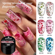 Flower Quick Extension Gel Nail Polish Dried Flower Construct UV Hard Gel Semi Permanent Acrylic Extension Nail Art Varnish DIY