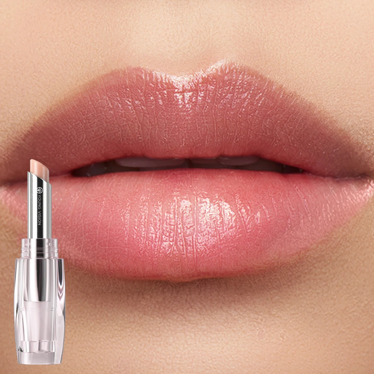 6 Colors Crystal Glossy Tinted Lip Balm – Moisturizing, Shimmer Finish, Long-Lasting Hydration in Transparent Tube