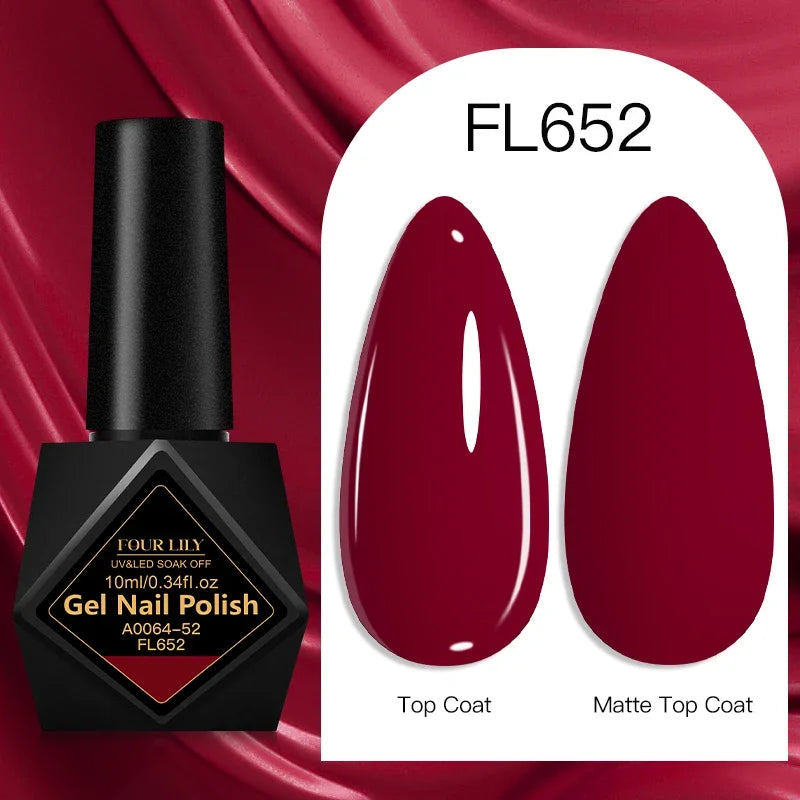 10ml Gel Nail Polish 162 Colors Nail Supplies Vernis Semi Permanent Nail Art Manicure Soak Off LED UV Gel Nail Varnishes Summer