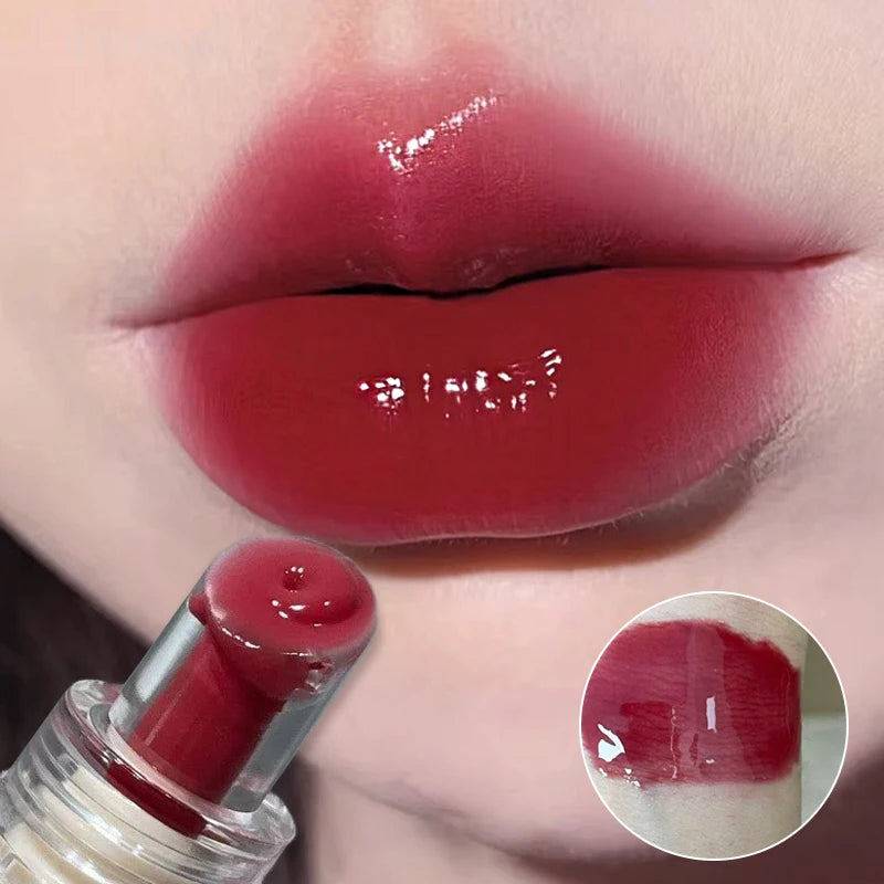 Jelly Lip Gloss Long Lasting Moisturizing Mirror Water Lip Glaze Colored Lipstick Crystal Shiny Lip Tint Korean Lips Care Makeup