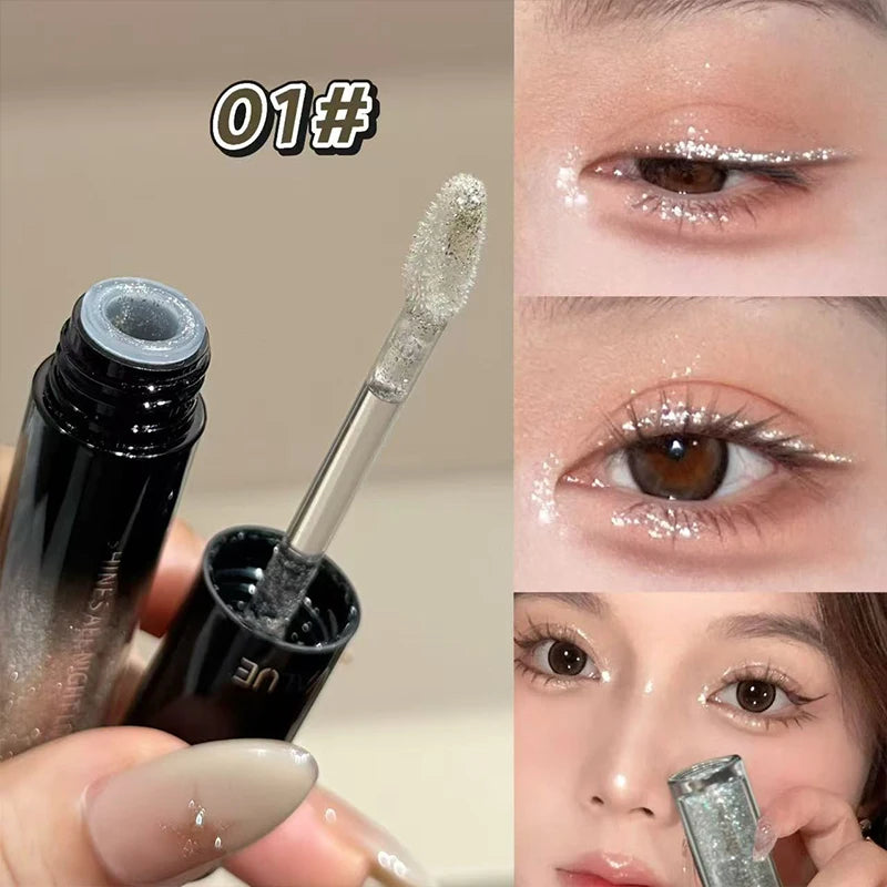ART VALUE Glitter Liquid Eyeshadow Pearly Shimmer Eyeshadow Fine Shiny Eyes Makeup Charming Eyeliner Shadow Highlighter Cosmetic
