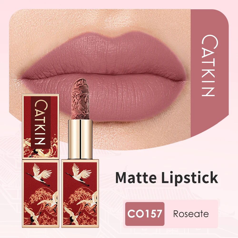 CATKIN Makeup Velvet Matte Lipstick, Hydrating Long‑Lasting Creamy Smooth, for Halloween Cosplay & Party Lip Looks