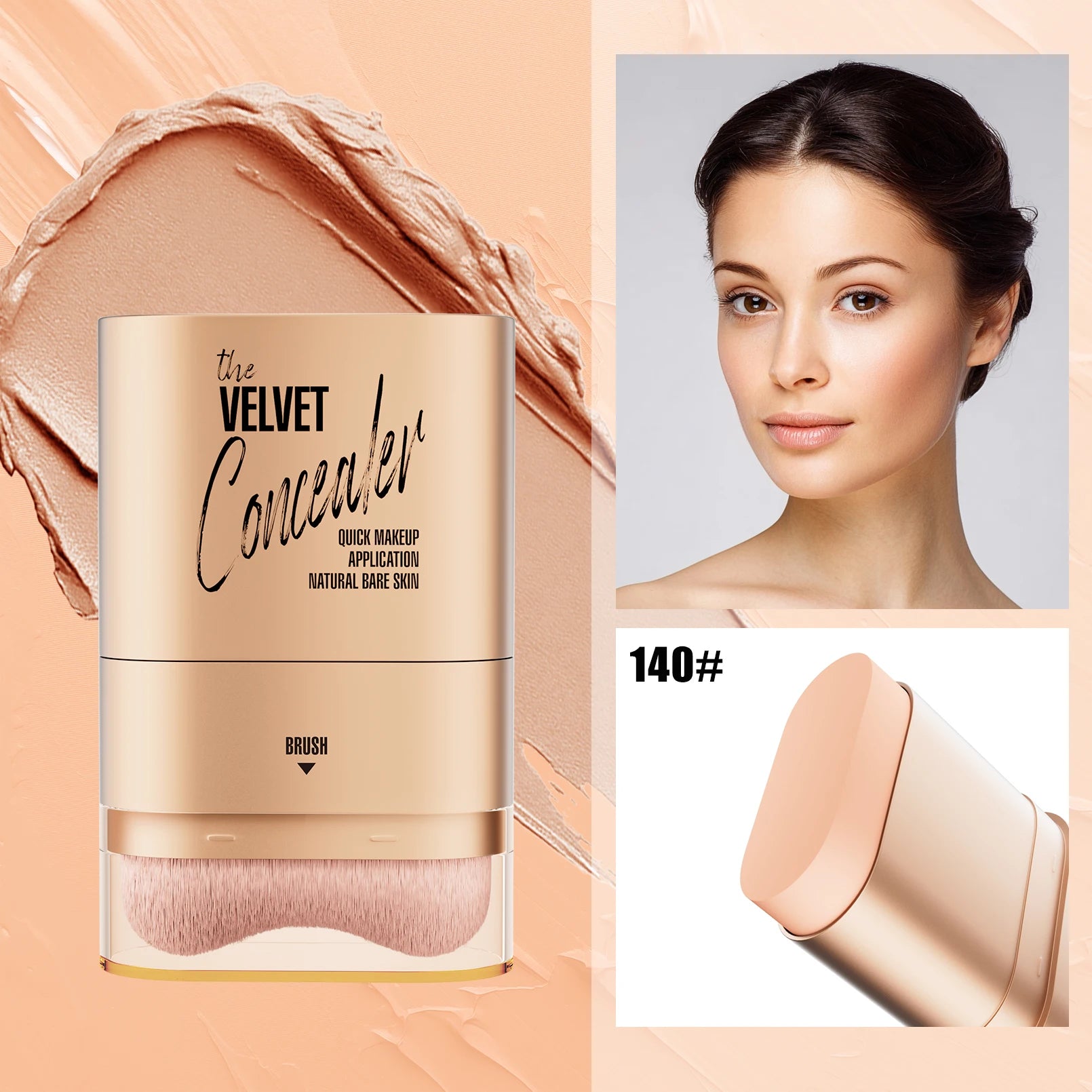 Face Foundation Contour Stick Long-wear Lightweight Brighten Stick Face Concealer Blemish Contouring Beauty Makeup