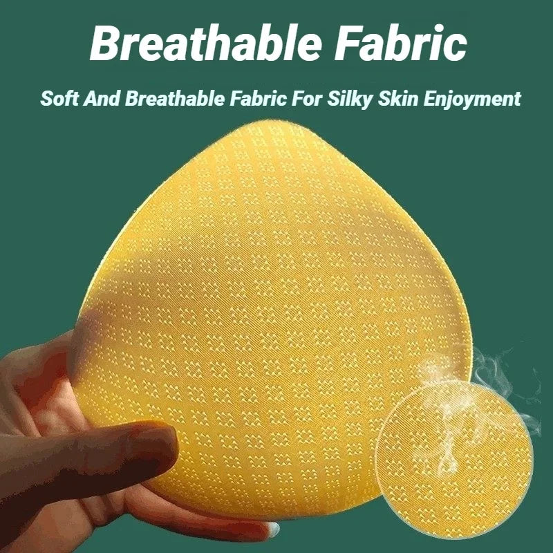 CHUANGERM Thick Invisible Bra Pads Inserts Women Underwear Breast Lift Breathable Sponge Padded Pad Lining Swimsuit Insert