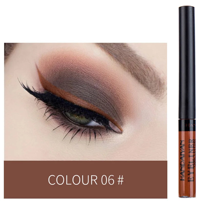 Neon UV Glow Eyeliner Pen Waterproof Matte Liquid Color Eye Liner Pencil Vibrant Yellow Red Purple Makeup Cosmetic