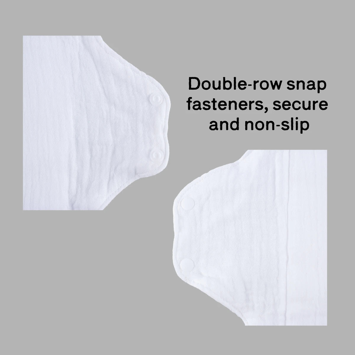 AIO 2Pcs White Cotton Yarn Soft Sanitary Pads Washable Incontinence Pad Highly absorbent Leakproof Pads Hygiene Supplies