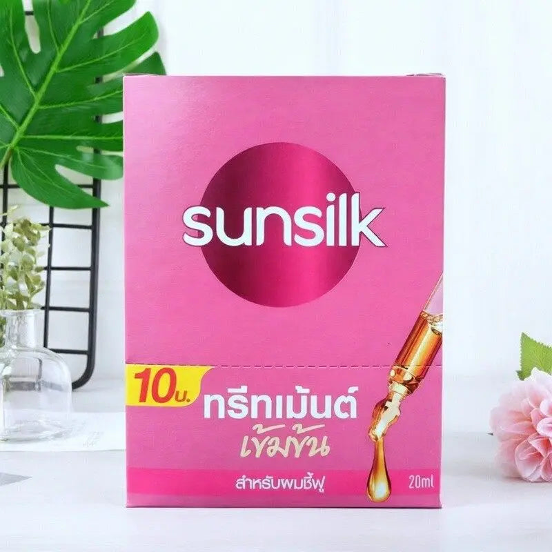 Thai Sunsilk Hair Mask 10x20ml Sachets, Repairs & Smooths Damaged Frizzy Hair, Nourishing Leave-In Conditioner