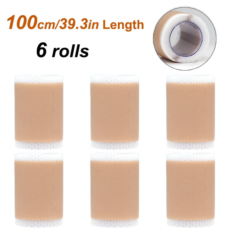 1 Roll Silicone Scar Sheets , Self-Adhesive Scar Cover Tape Reusable and Effective Skin Care Strips