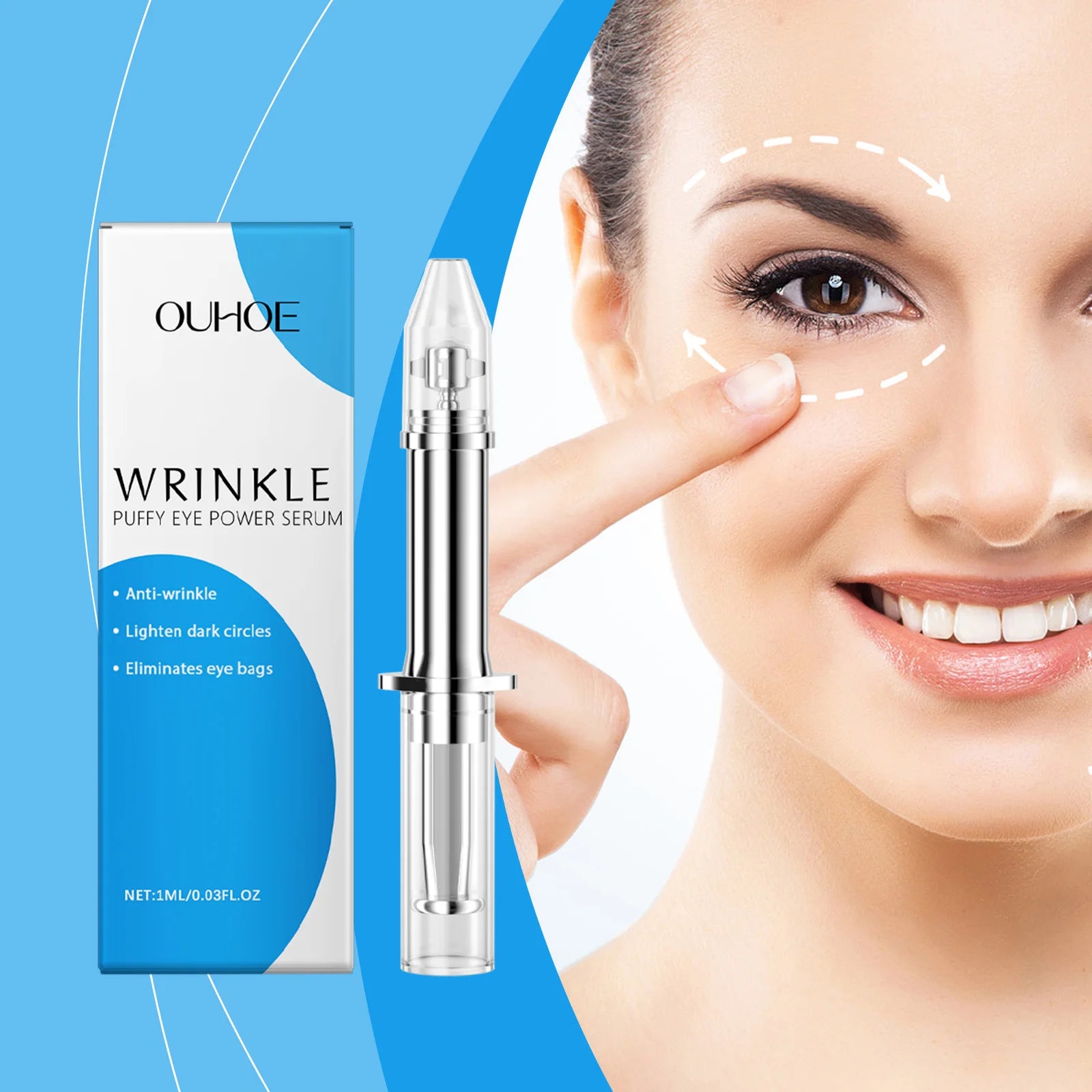 Moisturizing Eye Serum Anti Puffiness Reduce Fine Line Eye Bags Brightening Nourishing Massage Lifting Contour Firming Eye Serum