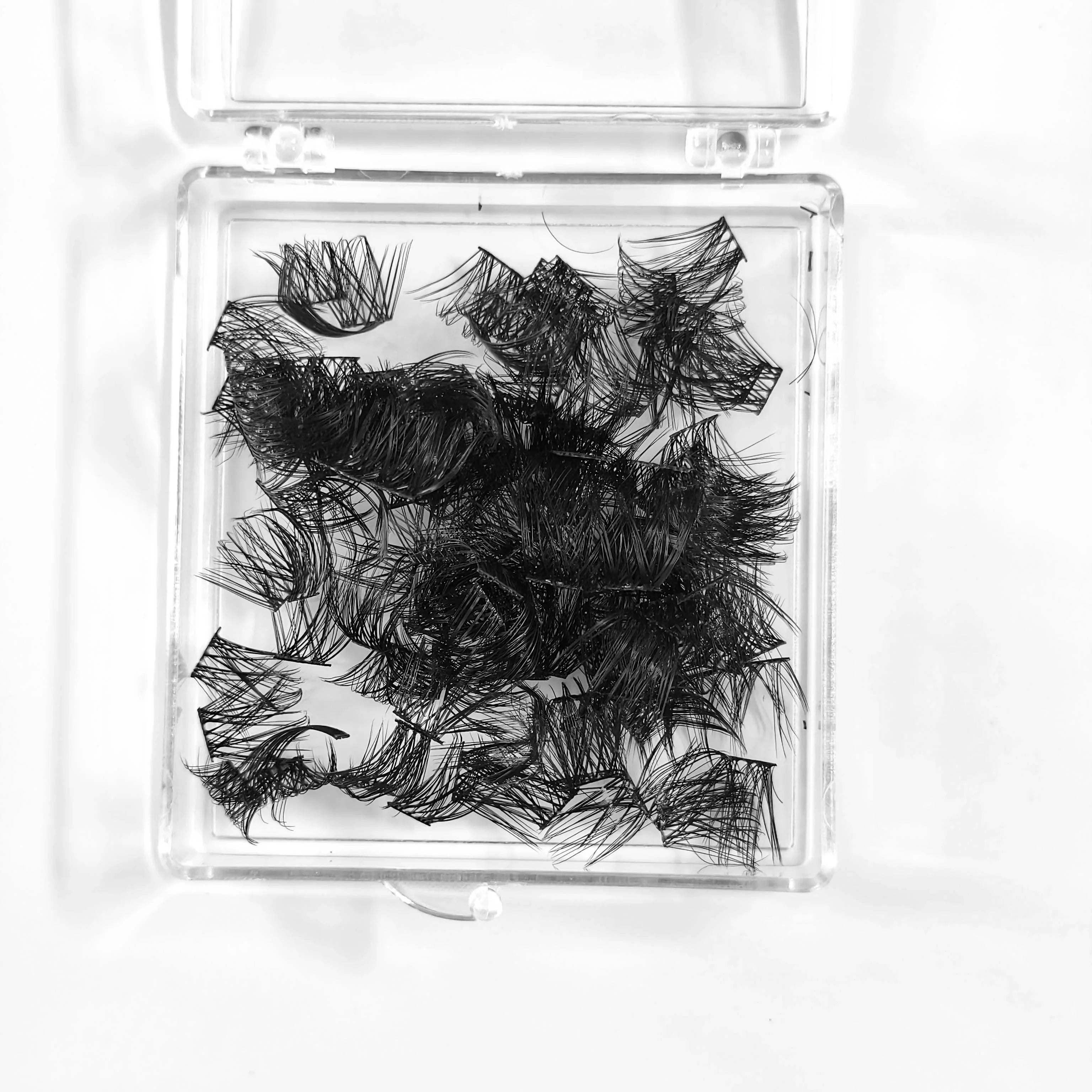 Cluster Lashes 100PCS DIY Individual Segmented Eyelashes Natural Mink Eyelash Extension False Eyelash Single Premade Fan