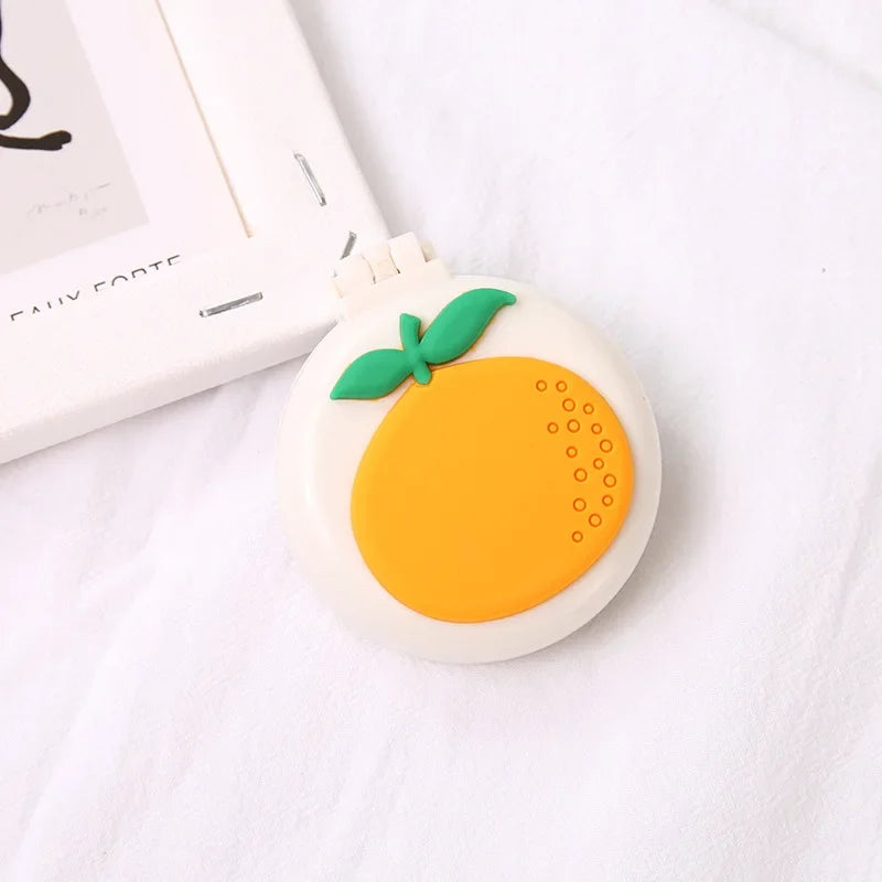 Girls Cute Kawaii Animal Fruit Portable Comb with Mirror Princess Air Cushion Massage Makeup Hair Brush for Baby Kids Stuff