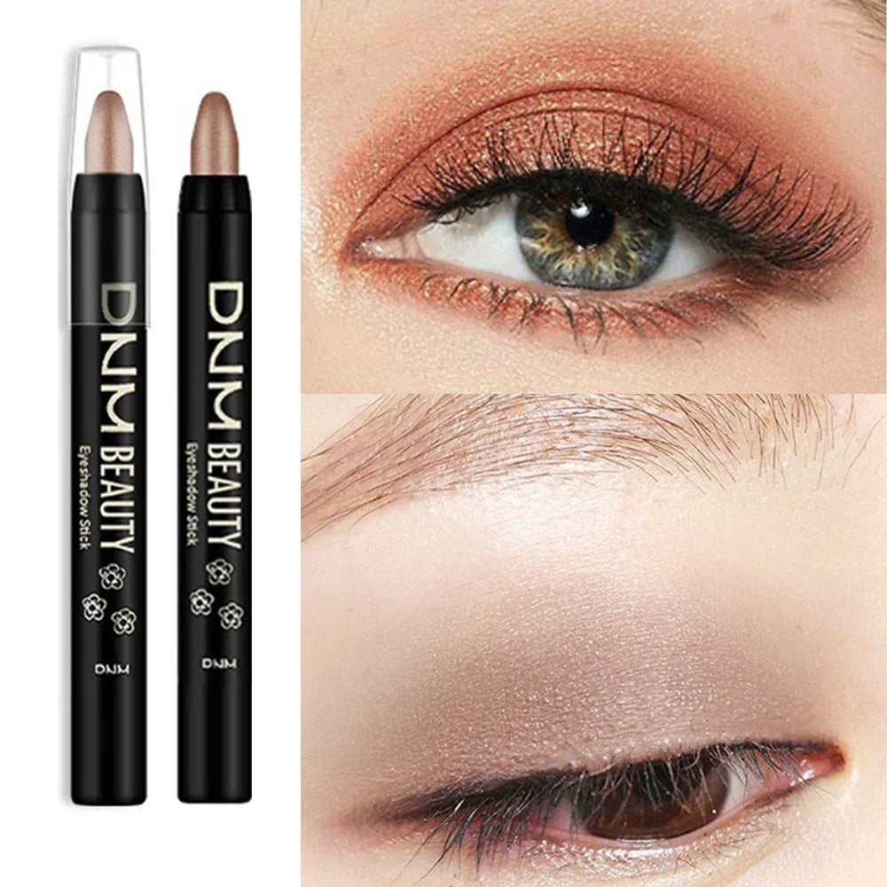 16Colors Shimmer Eyeshadow Stick Pearlescent Waterproof Eyeliner Silkworm Pen Glitter Long Lasting Highlighter Bling Eyes Makeup