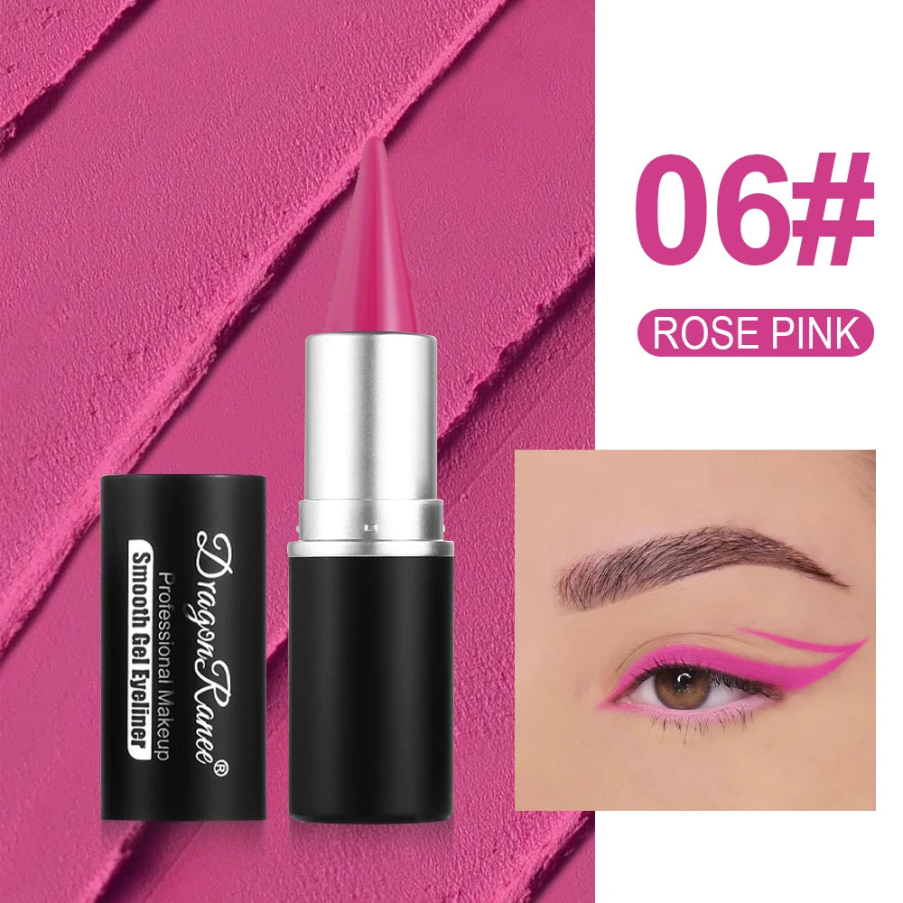 Colored Eyeliner Is Waterproof and Sweat-Proof, Does Not Smudge, Easy for Beginners to Use, Green, Purple, Black, Long-Lasting, Does Not Come Off, Eyeliner Pen for Festival Performance Makeup