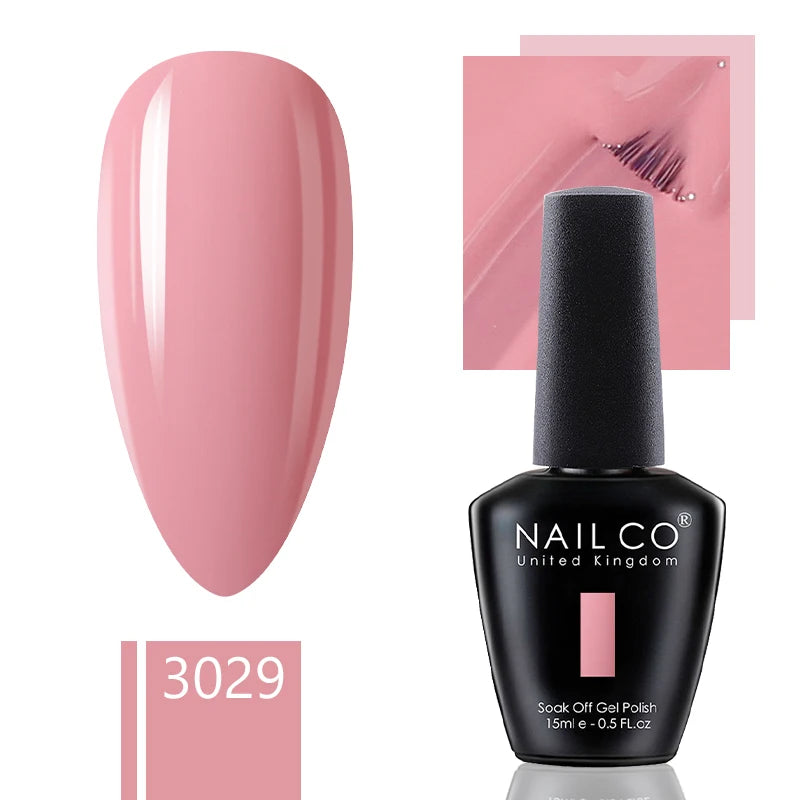 NAILCO 15ml Dark Gel Nail Polish Semi-permanent Varnish Hybrid UV Nails Art Glitter Colors Gel Polish Manicure Enamels For Nails