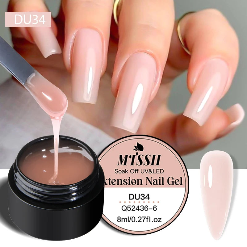 8ML Glitter Gel Nail Polish Shining Mineral Sequins Soak Off UV LED Nail Gel Semi Permanent Nail Art Supplies for Manicure