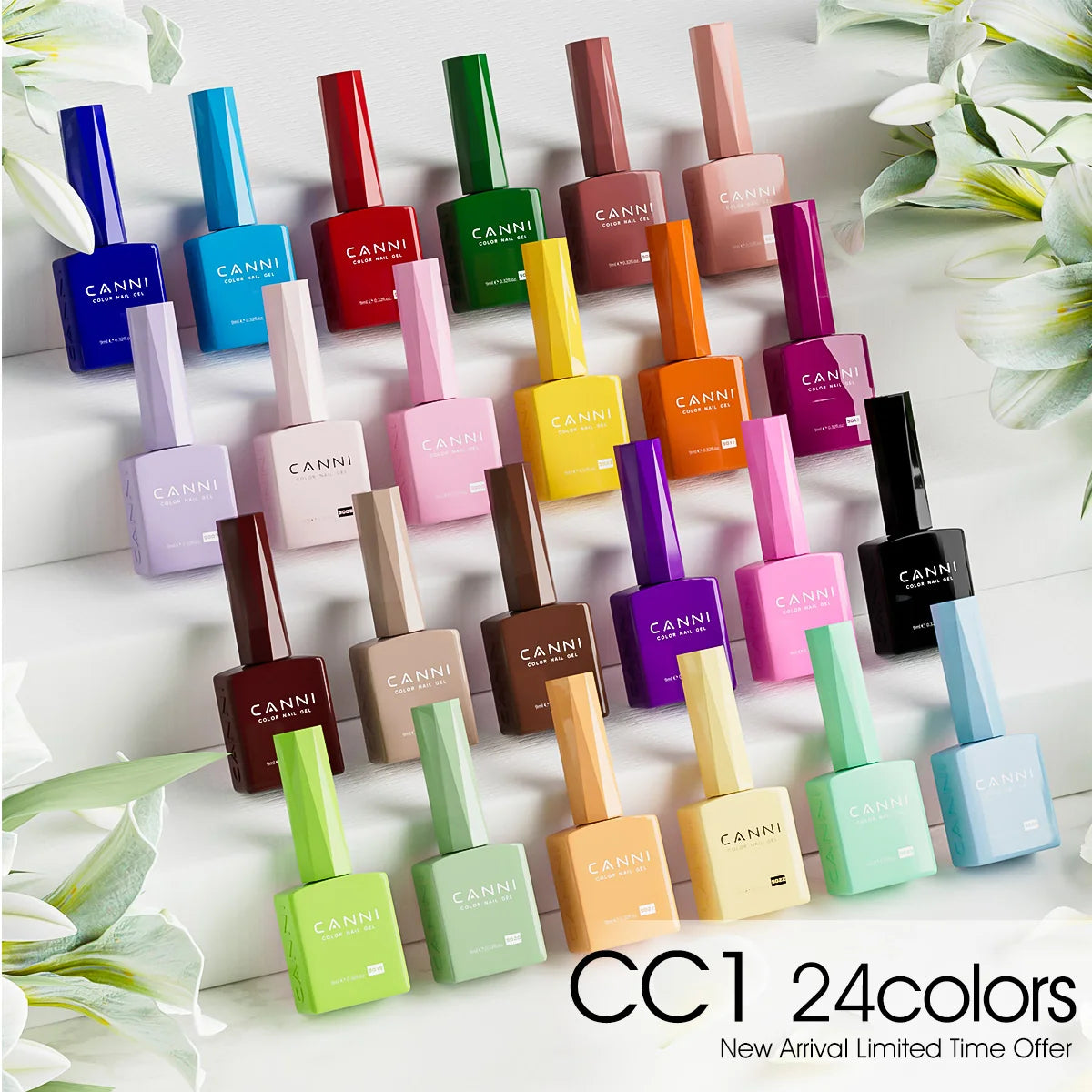 CANNI 9ML Kit Nail Gel Polish HEMA/TPO FREE Full Coverage 30pcs Color Gel Pigment Professional Nail Art Long-lasting Gel Varnish