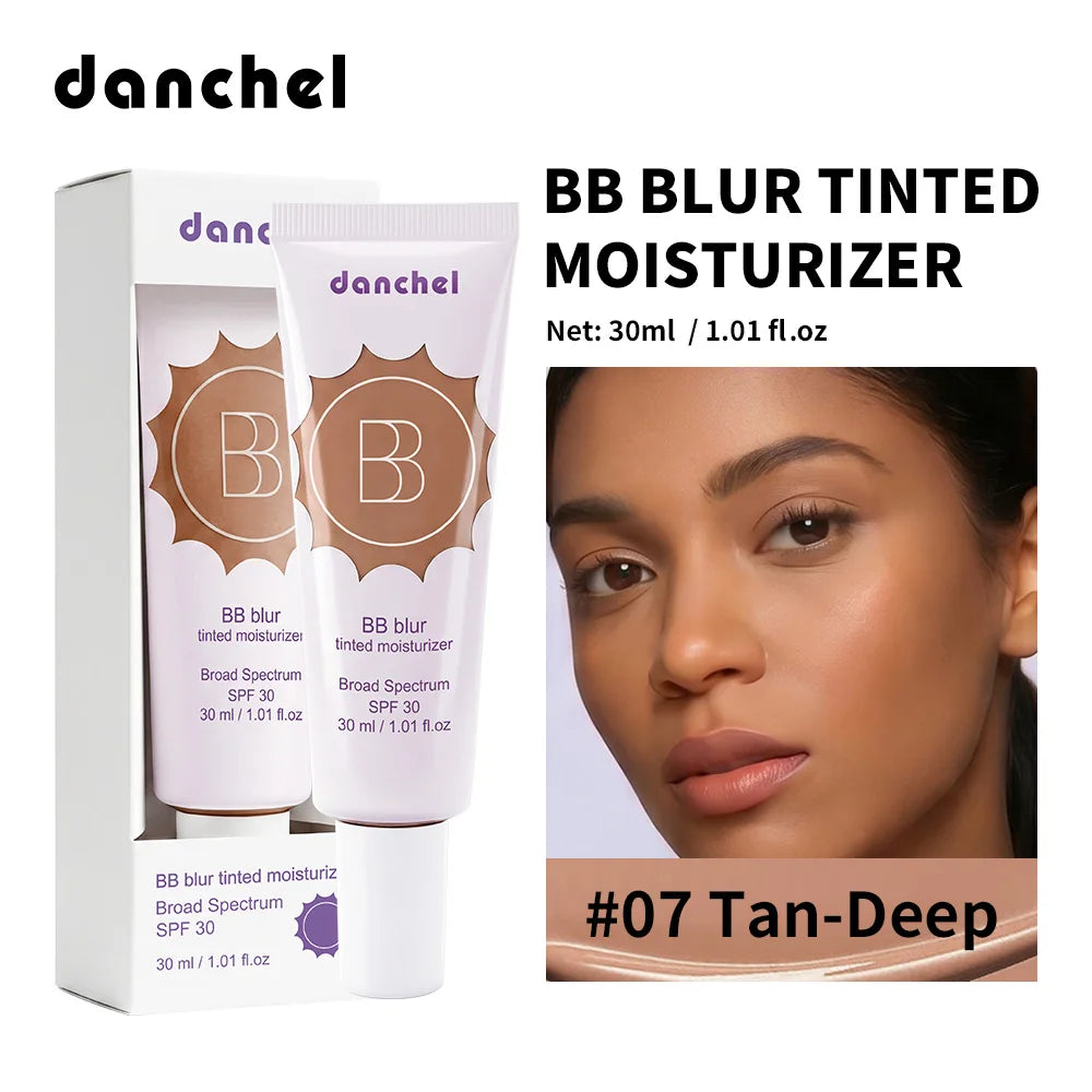 Matte Tinted Moisturizer BB Cream Long-Lasting Smooth Foundation Base Medium Coverage Blur Pores Even Skin Tone Non-greasy Makeu