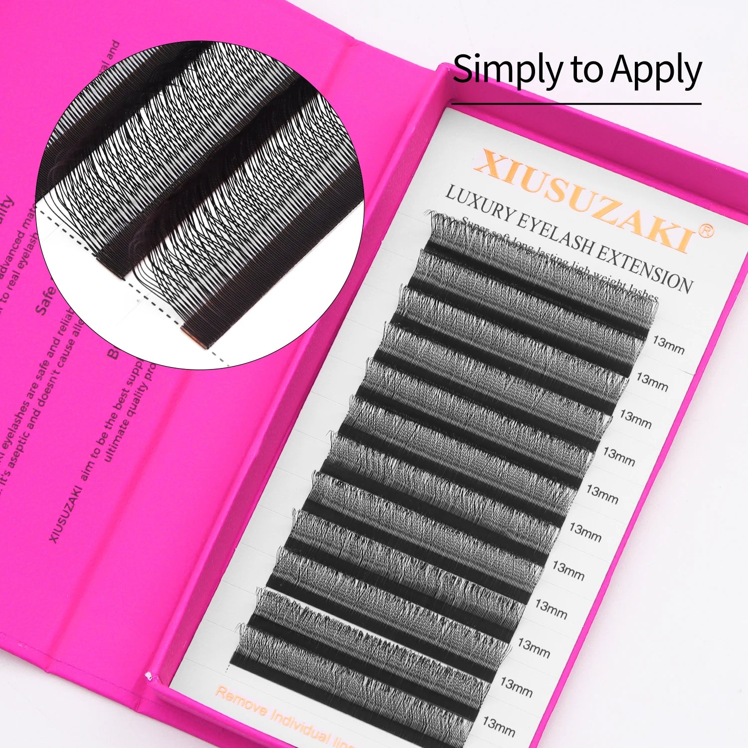 XIUSUZAKI  U-Shaped YY 3D 4D 5D Eyelash Extensions New Style U 2D YY Lashes Extension Mink Premade Volume Fans False Eyelashes