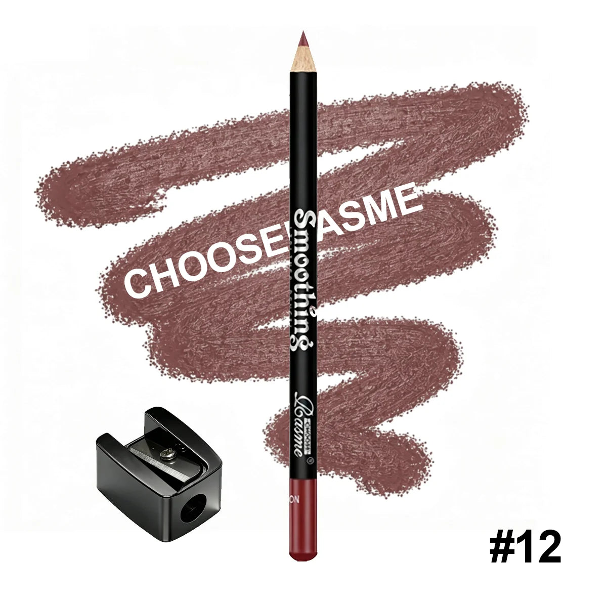 Smoothing Lip Liner Pencil, Waterproof Matte Lip Contour Lipstick, Long Lasting Makeup, Comes With Free Pencil Sharpener