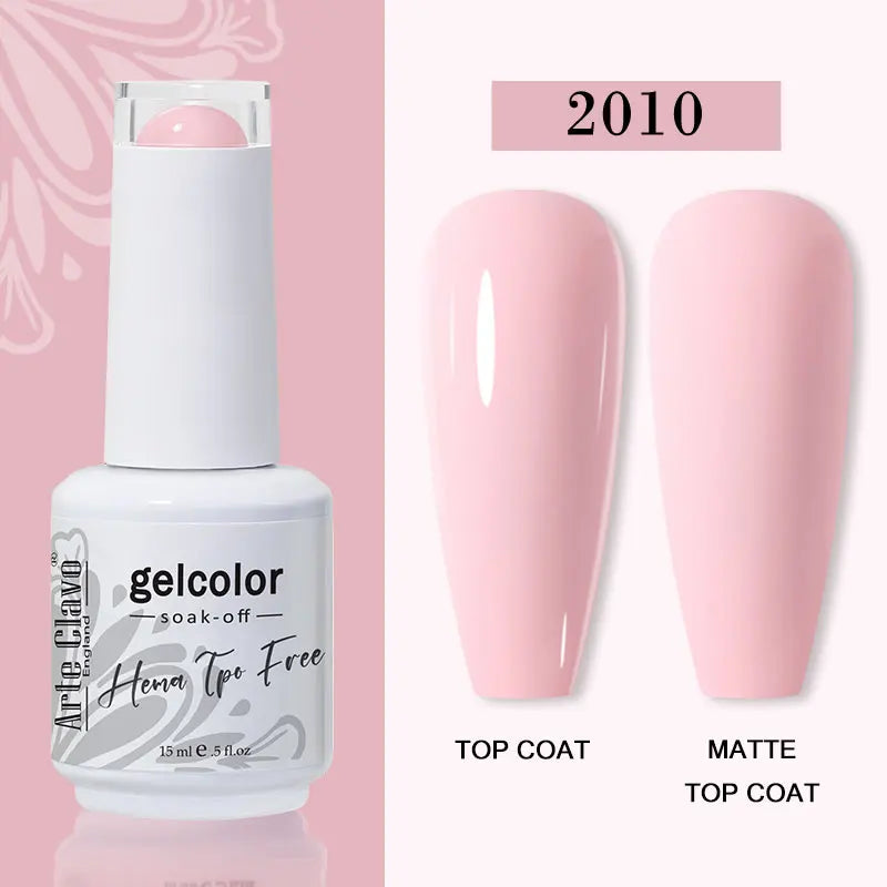 Arte Clavo 116Colors Gel Nail Polish 15ml Colorful Gel Semi Permanent Soak Off UV Gel Nail Art DIY Design Varnishe Nail Supplies