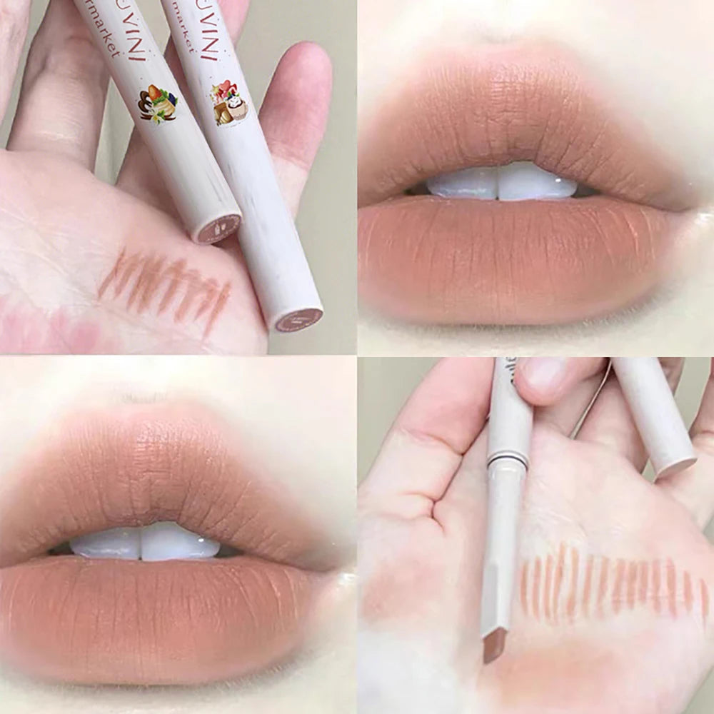 CAPPUVINI Matte Lip Liner Outline Lips Lipstick Pen Waterproof Long-lasting Color Lip Pencil Lipstick Pen