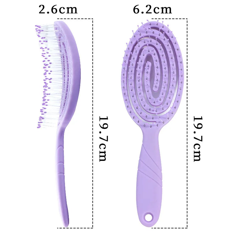 Relaxing Elastic Massage Comb Portable Hair Brush Massage Brush Brushes Head Combs Scalp Massage Brush Wet And Wavy Bundl
