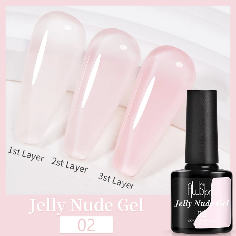 AWStorG15ml 2 IN 1 Crystal Top Coat Transparent Soak Off UV LED Nails Art Manicure Gel Nail Polish Varnishes Primer Function Gel