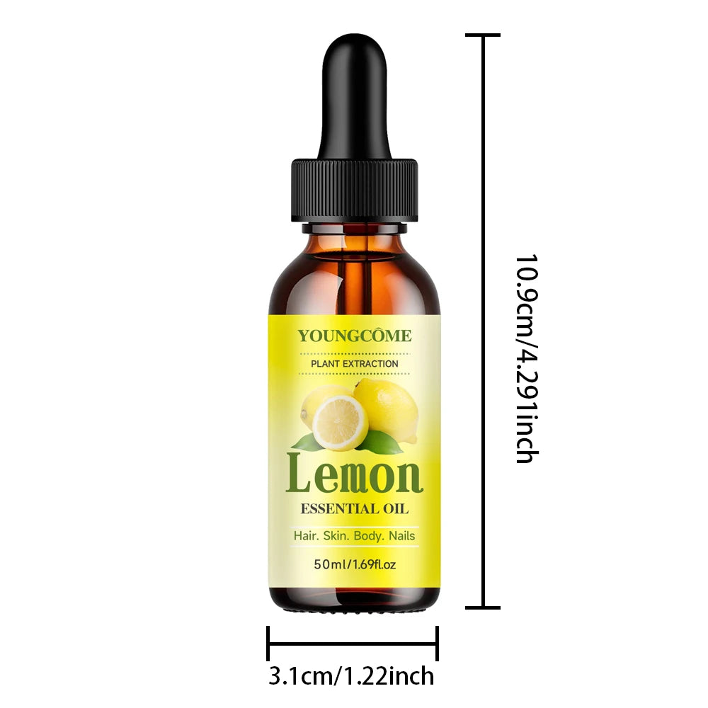 YOUNGCOME Natural Lemon Essential Oil Moisturizer/skin Moisture Supplement Suitable for Face Anti-wrinkle Face Essential Oil