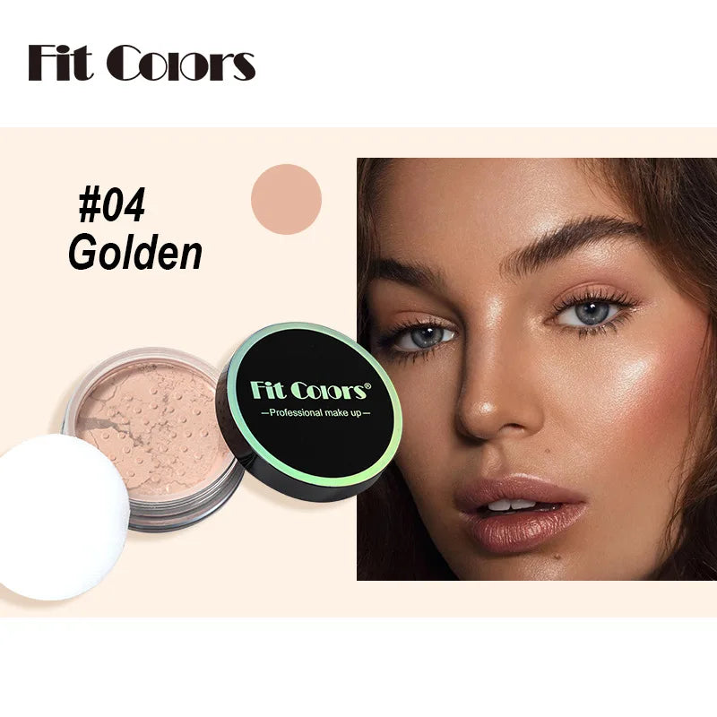 Waterproof Loose Powder Makeup Setting Powder Oil Absorbing Long Wear Finishing Powder for Flawless Smooth Skin