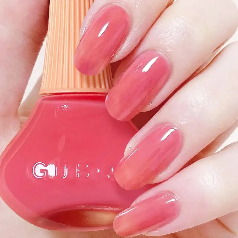 12ml  No-bake Quick Dry Nail Polish Shimmer Nail Polish Quick Dry No Peelable Long Lasting Nail Art Varnish 45 Colors