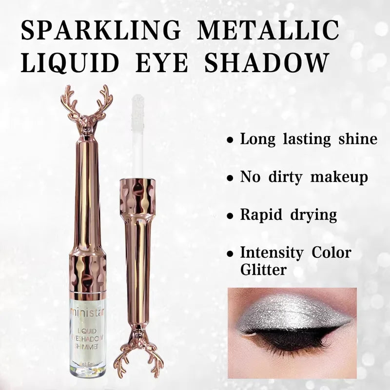 Liquid Eyeshadow High Pigment Waterproof Lasting Not Easy To Fade Pearl Glitter Portable Delicate Women's Eye Makeup