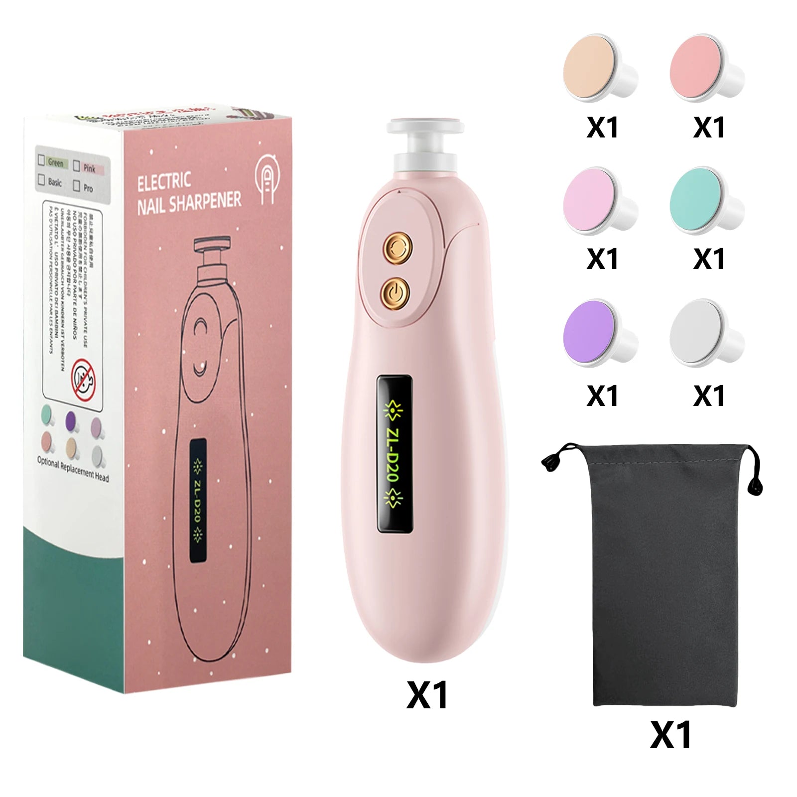 Baby Electric Nail Trimmer Kid Nail Polisher Tool Baby Care Multifunctional Fingernail Cutter Trimmer Infant