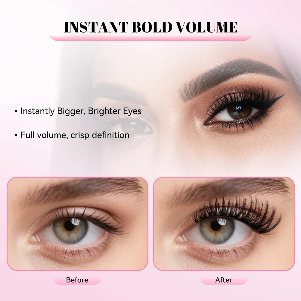 uCoolMe Lashes Flora 0.05mm Fluffy Defined Clusters Kit Bond and Seal Remover Home DIY Long-lasting Waterproof Eyelash Extension