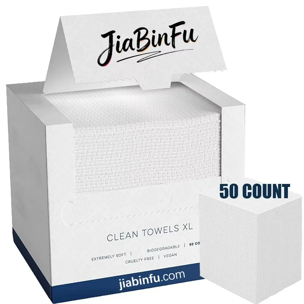 Biobased Face Towel, Disposable Face Towelette, Makeup Remover Dry Wipes, Ultra Soft,1 Pack