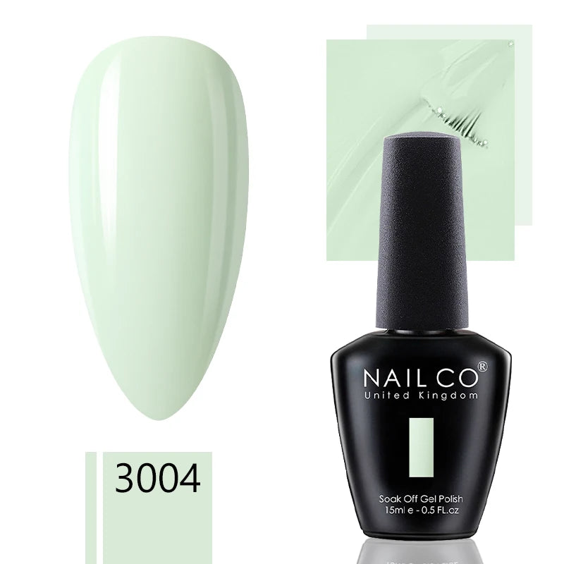 NAILCO 15ml Dark Gel Nail Polish Semi-permanent Varnish Hybrid UV Nails Art Glitter Colors Gel Polish Manicure Enamels For Nails