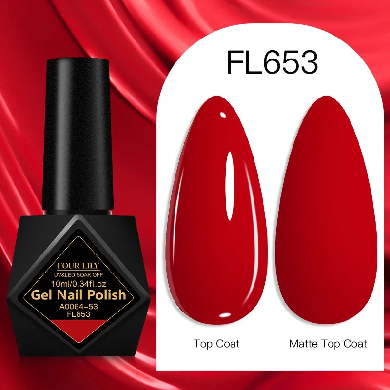 10ml Gel Nail Polish 162 Colors Nail Supplies Vernis Semi Permanent Nail Art Manicure Soak Off LED UV Gel Nail Varnishes Summer