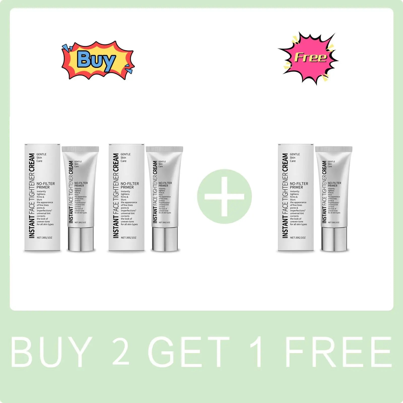 No-Filter Primer Oil Control Hydrate Moisturizing Firming Smoothing Reduce Redness Improve Dulness Nourish Primer Makeup Cream