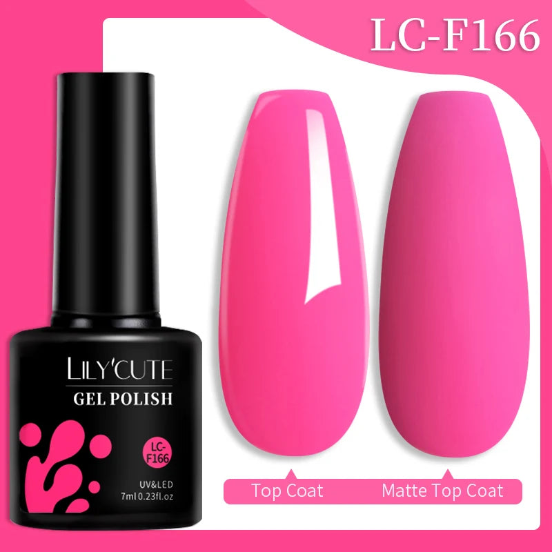 LILYCUTE 7ML Jelly Amber Gel Nail Polish Brown Crystal Translucent Dull Color Nail Art Gel Semi Permanent UV Gel Polish Varnish