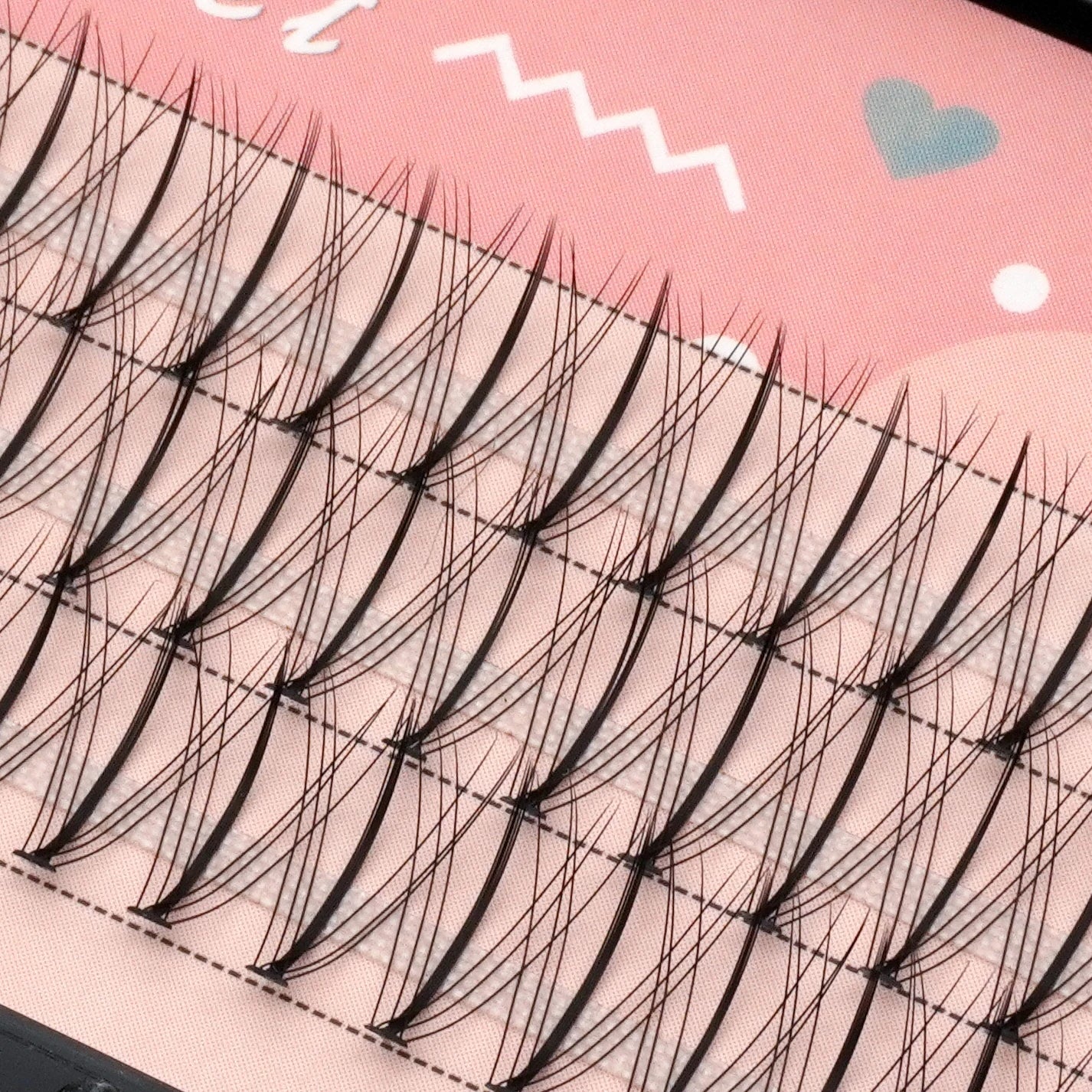Anlinnet  Sandwich Eyelashes Professional Makeup Individual Lashes Cluster Natural Fluffy Eyelashes 10D Mink False Eyela