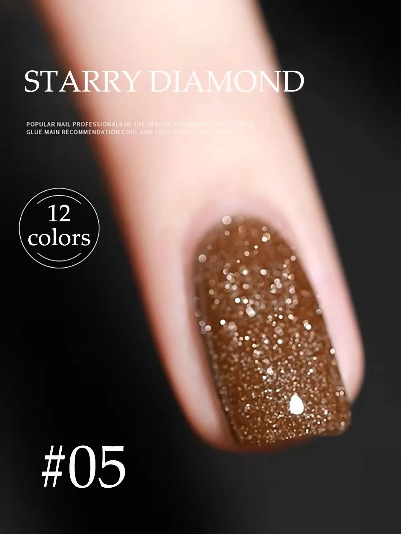 MIANEL 12ML Rock Sugar Crushed Diamond Gel Nail Polish Pink Glitter Nail Polish Top Selling Pink Nails Summer Nails 1-12pcs