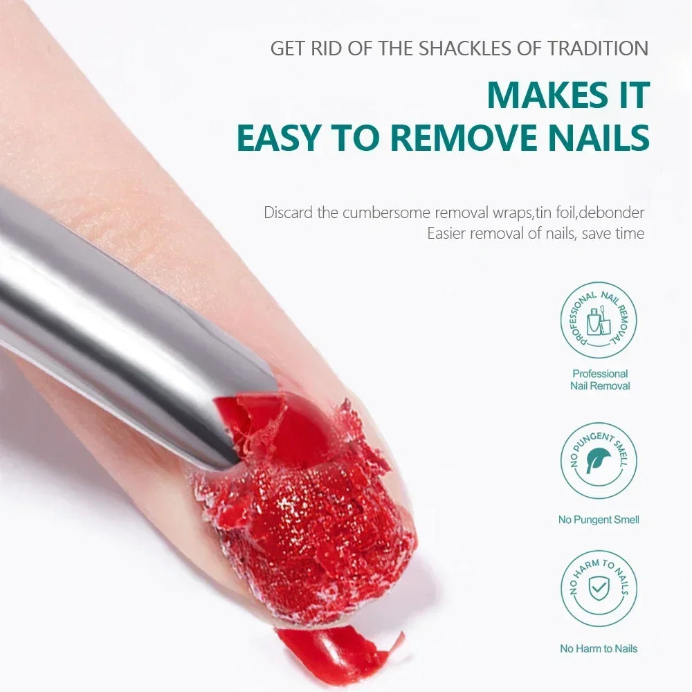 NAILPOP 15ml Magic Gel Polish Remover 3-5 Mins Fast Remove Varnish Soak Off UV LED Cleaner Top Coat Function Gel Remove Tool