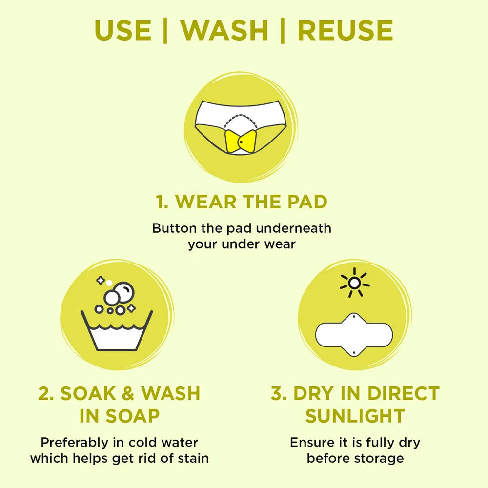 women reusable menstrual pads for monthly night use heavy flow organic bamboo cloth washable sanitary napkins towels large size