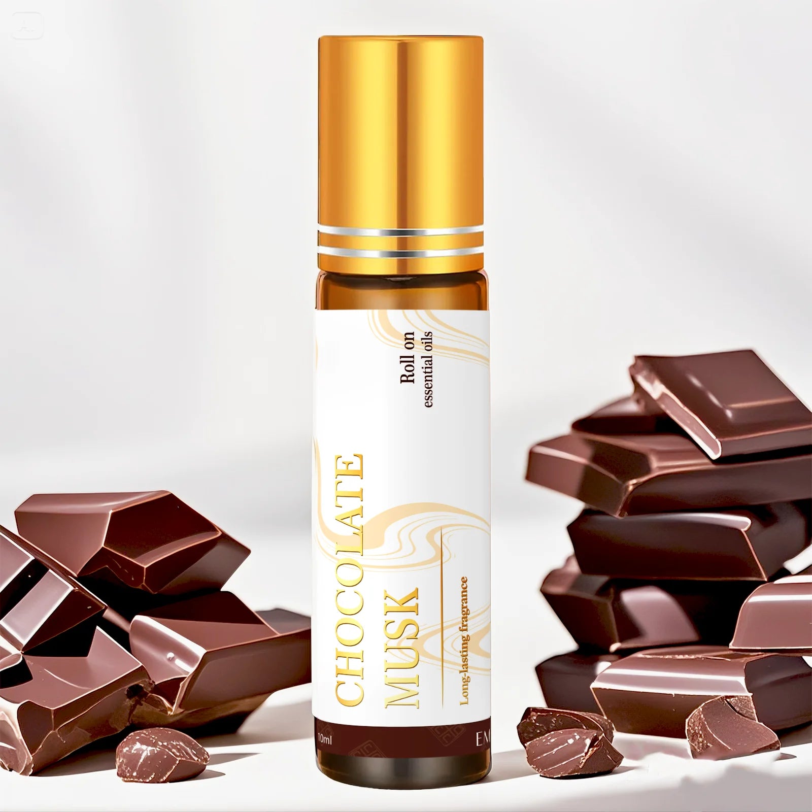 10ml Chocolate Musk Roller Essential Oils Women's Massage Body Oils Skincare Holiday Gifts Nail Care Moisturizing