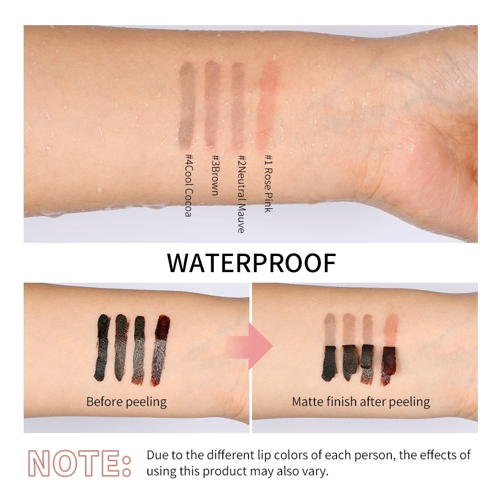 4colors Peel Off Lip Liner Waterproof Long Lasting Lipliner Pencil Moisturising Lips Gloss Tattoo Lipgloss Lipsticks Cosmetics